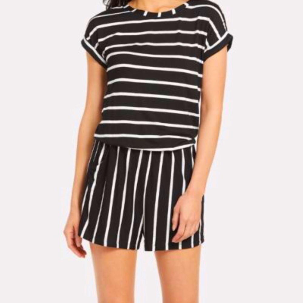 Evereve Allison Joy Striped Romper